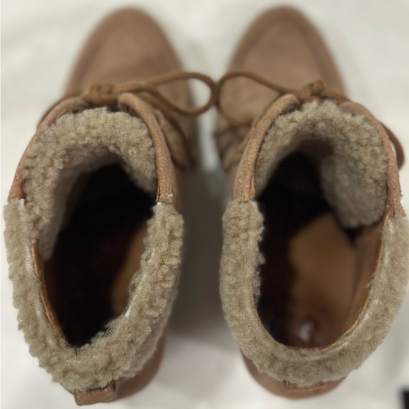 Women's Tan Suede UGG Ankle Boots - Picture 6 of 7
